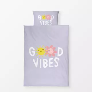 Bettwäsche Good vibes - hellviolett