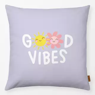 Kissen Good vibes - hellviolett