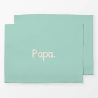 Tischset Papa mint grün