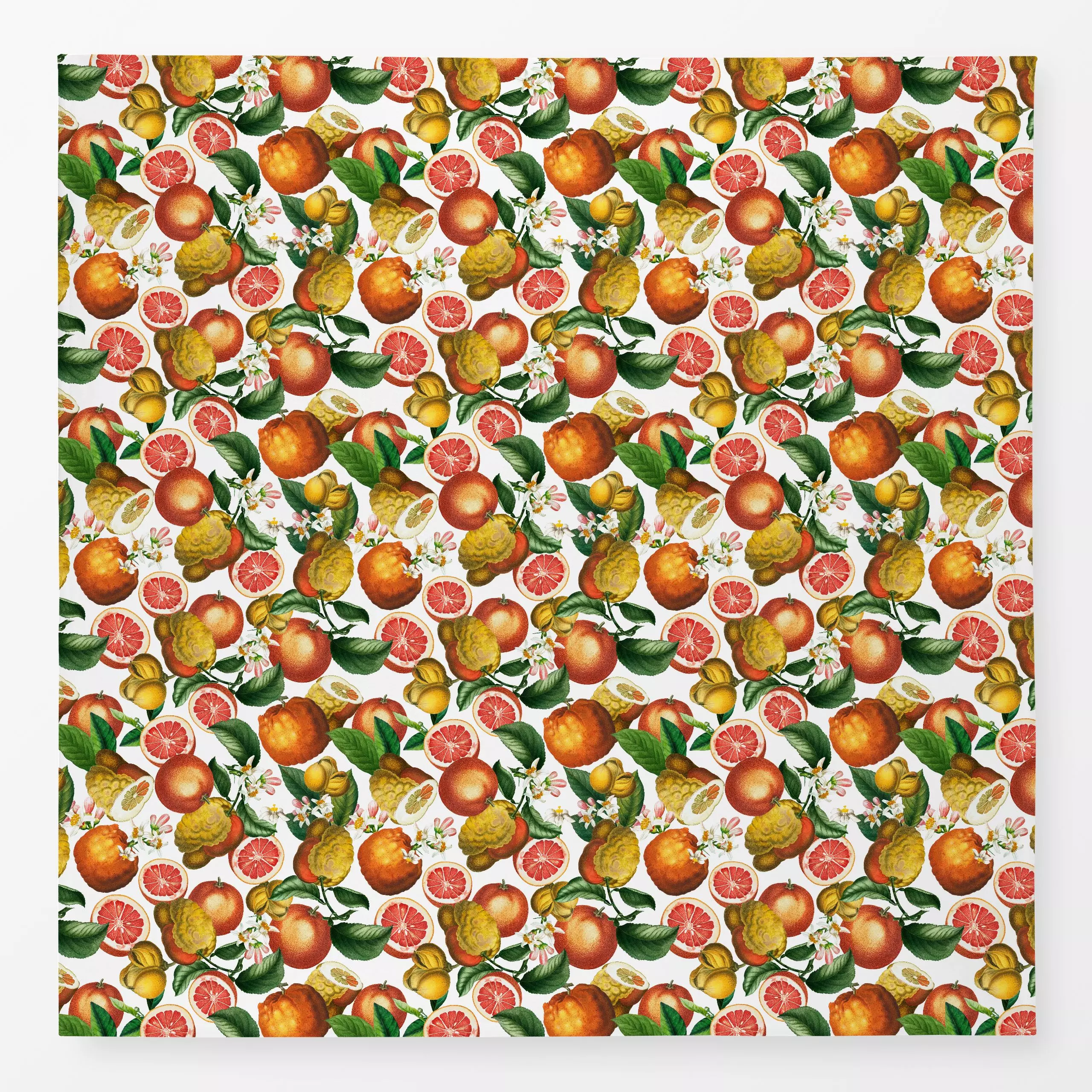 Tischdecke Orangen Cocktail - Retro & Vintage - von „Uta Naumann"; Frucht, Muster, Urlaub, floral, vintage, mediterran, klas...