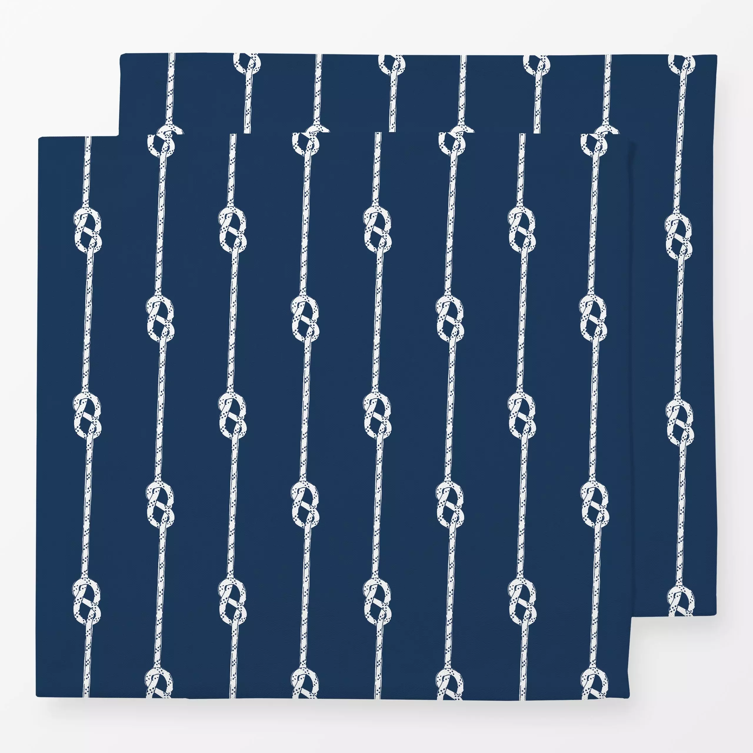 Servietten Achterknoten navy blau - Sport - von „Katrin Graff"; maritim, Segelboot, nautisch, Unendlichkeit, segeln, Knoten,...