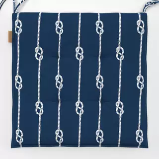 Sitzkissen Achterknoten navy blau