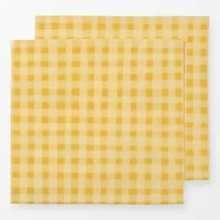 Servietten Karomuster gelb