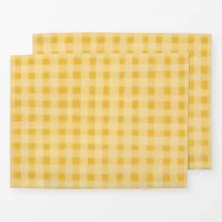 Tischset Karomuster gelb