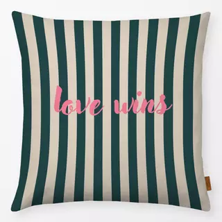 Kissen Love STRIPES Grün