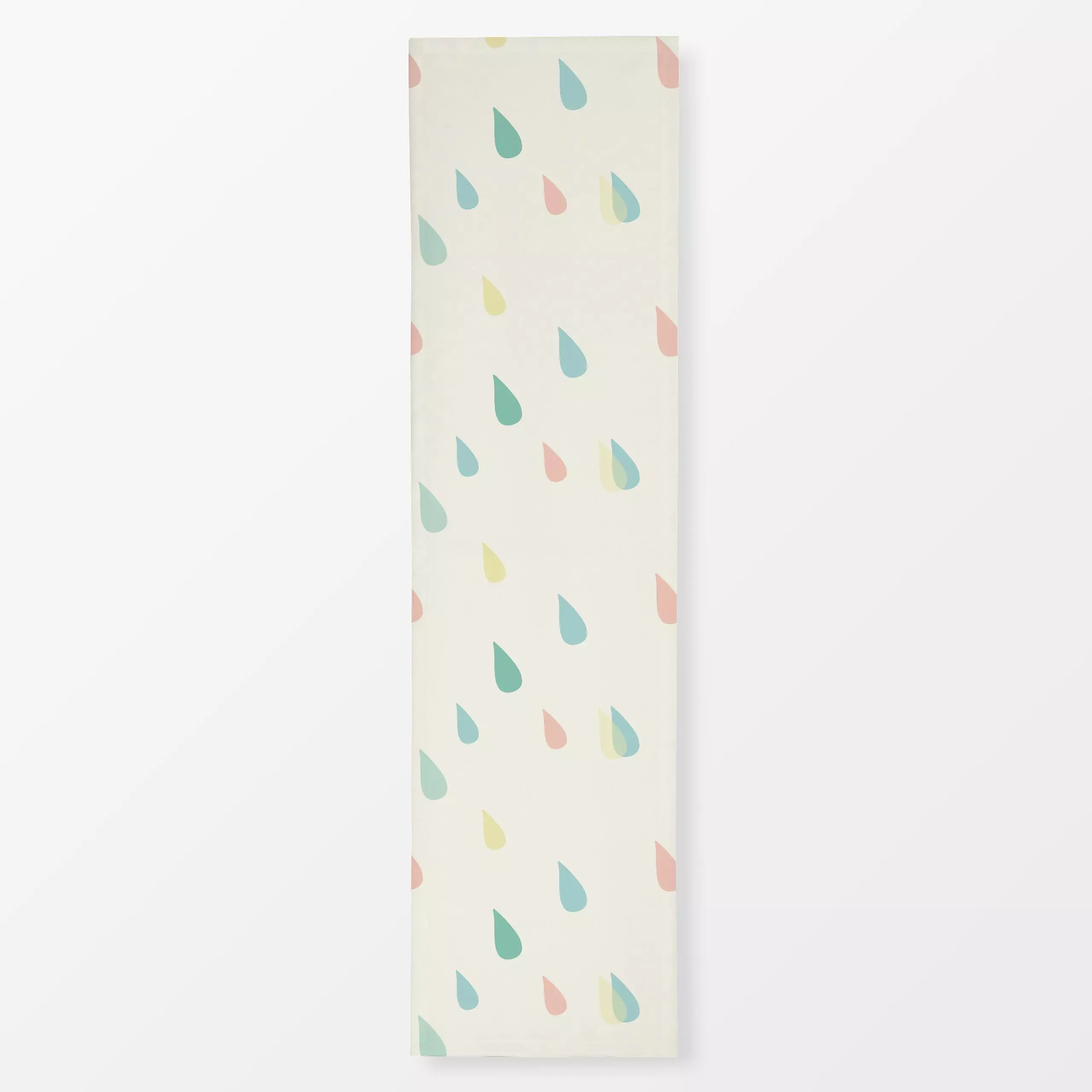 Tischläufer Regenfreude 2 - Kinderzimmer & Motive für Kinder, Symbole & Muster - von „Julia Reyelt"; minimal, regentropfen, ...