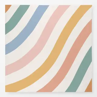 Tischdecke Wellen Multi Boho