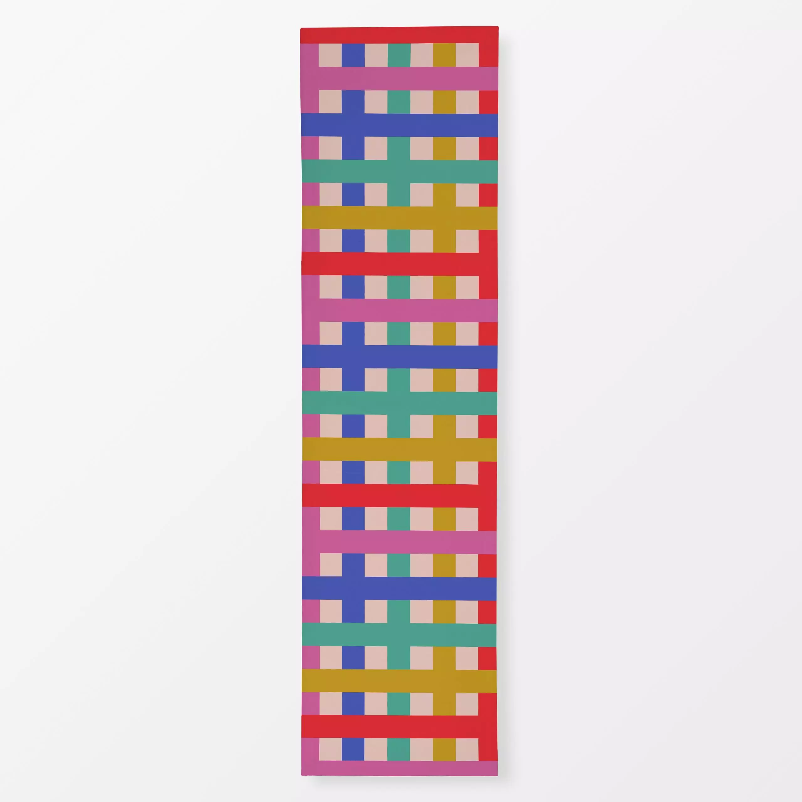 Tischläufer Regenbogen Karo - Weihnachten, Symbole & Muster - von „Julia Schumacher"; Regenbogen, Karo, bunt, Karos, kariert...