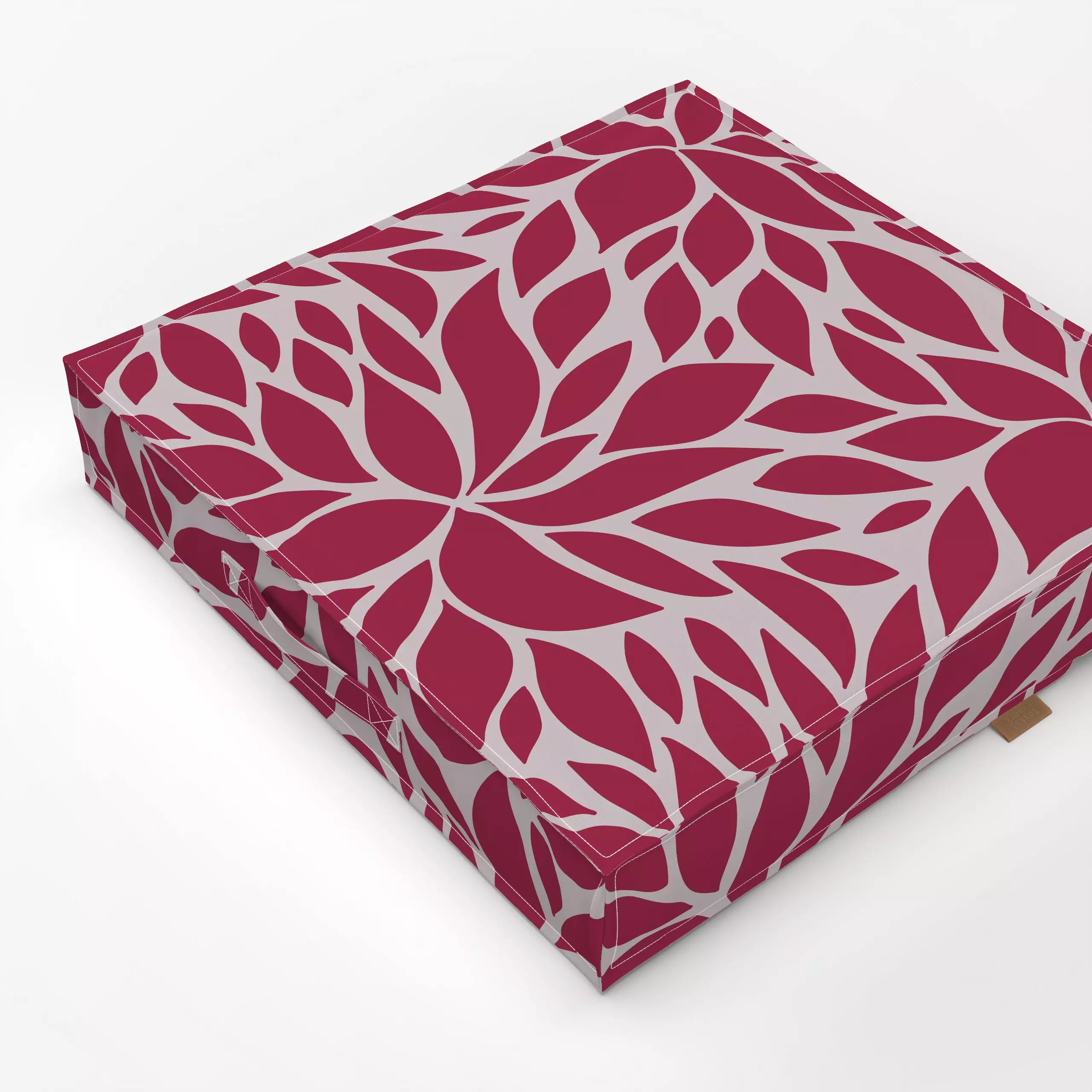 Bodenkissen Viva Magenta Floral Design - Blumen & Florales, Pflanzen & Botanik - von „Andrea Haase"; Natur, Blumen, grafisch...