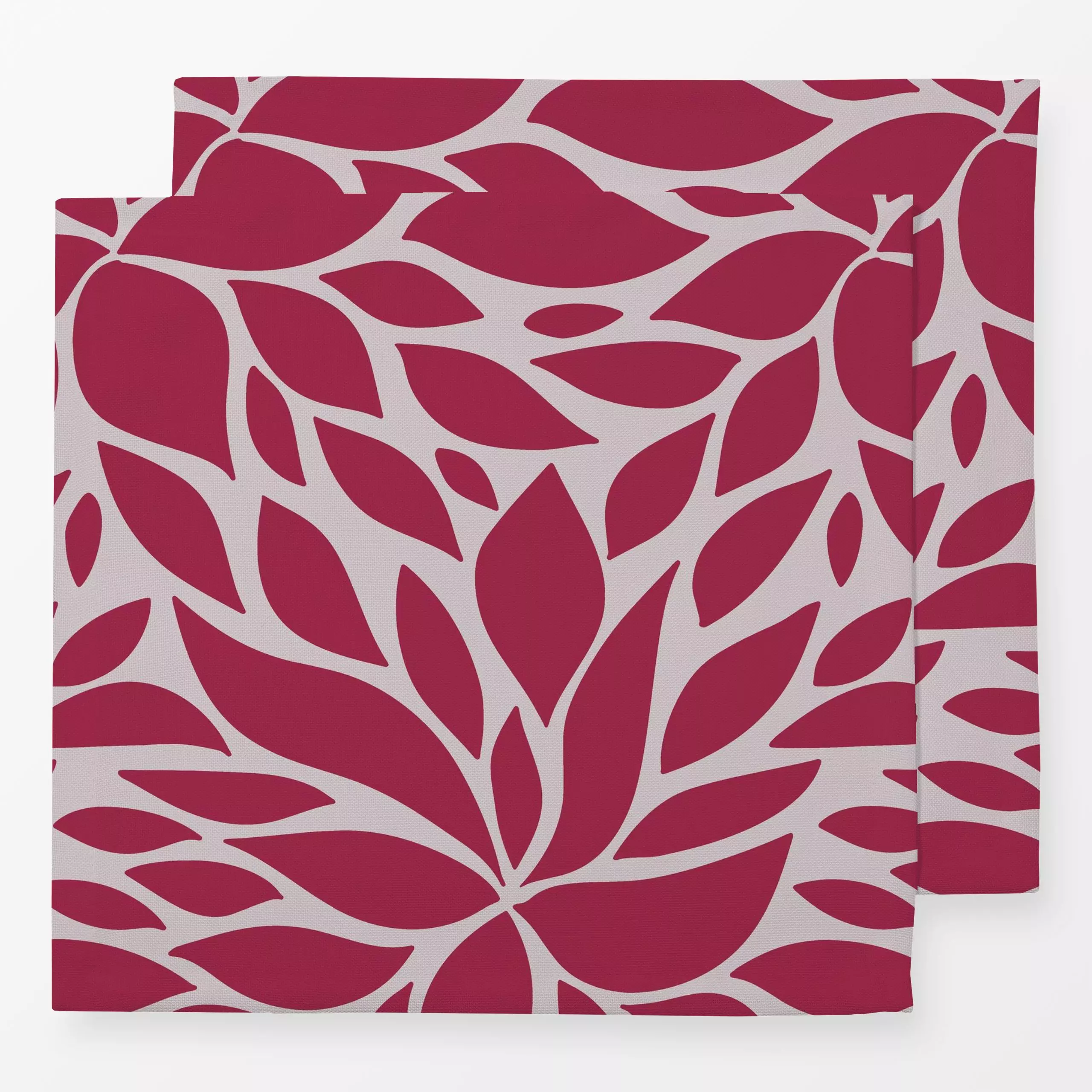 Servietten Viva Magenta Floral Design - Blumen & Florales, Pflanzen & Botanik - von „Andrea Haase"; Natur, Blumen, grafisch,...