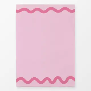 Geschirrtücher Wellenrand Rosa