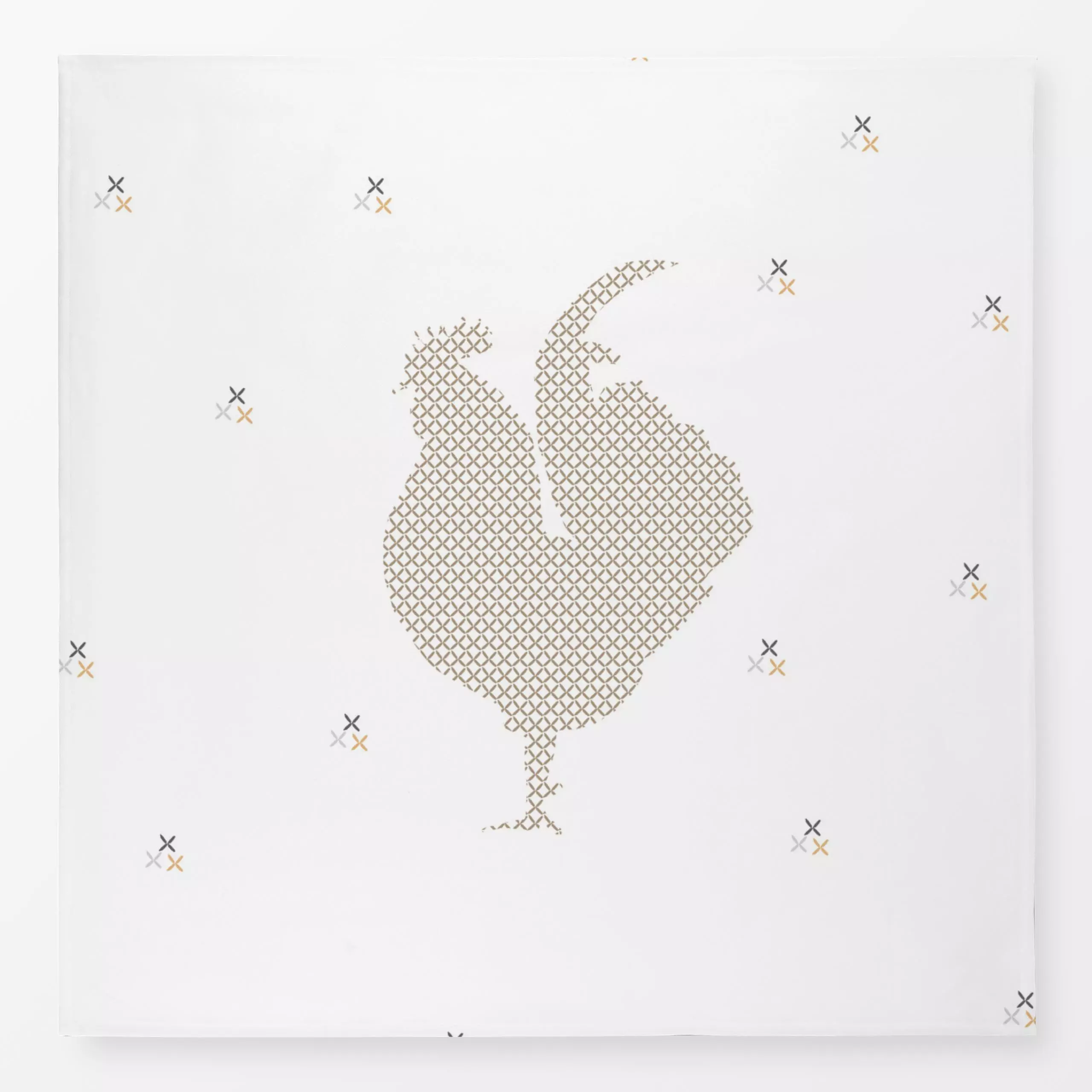 Tischdecke Hahn Beige, Tiere, fürs Kinderzimmer, Ostern, von Alisa Knöß