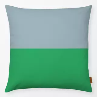 Kissen Color Block Grün Blau