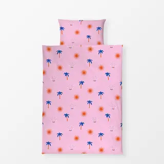 Bettwäsche Sun Palm Pattern Pink