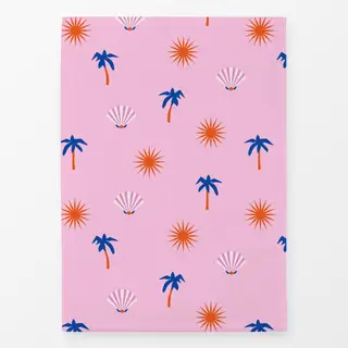 Geschirrtücher Sun Palm Pattern Pink