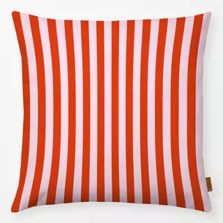 Kissen Stripes Babypink Rot