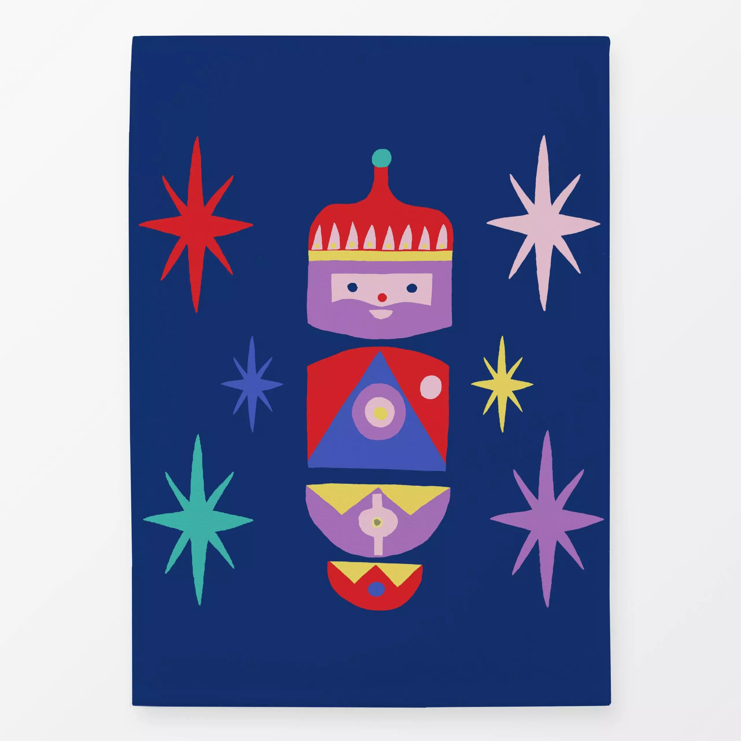 Geschirrtücher Weichnachtskracker Blau - Weihnachten, Winter - von „Ursula Tücks"; Nussknacker, Weihnachtsbaum, Weihnachten,...