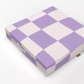 Bodenkissen Crazy Chessboard Violet