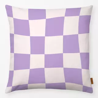 Kissen Crazy Chessboard Violet