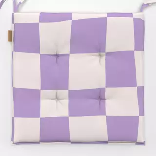 Sitzkissen Crazy Chessboard Violet