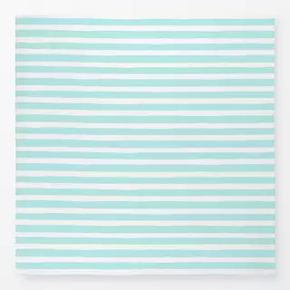 Tischdecke Horizontal Stripes Teal White