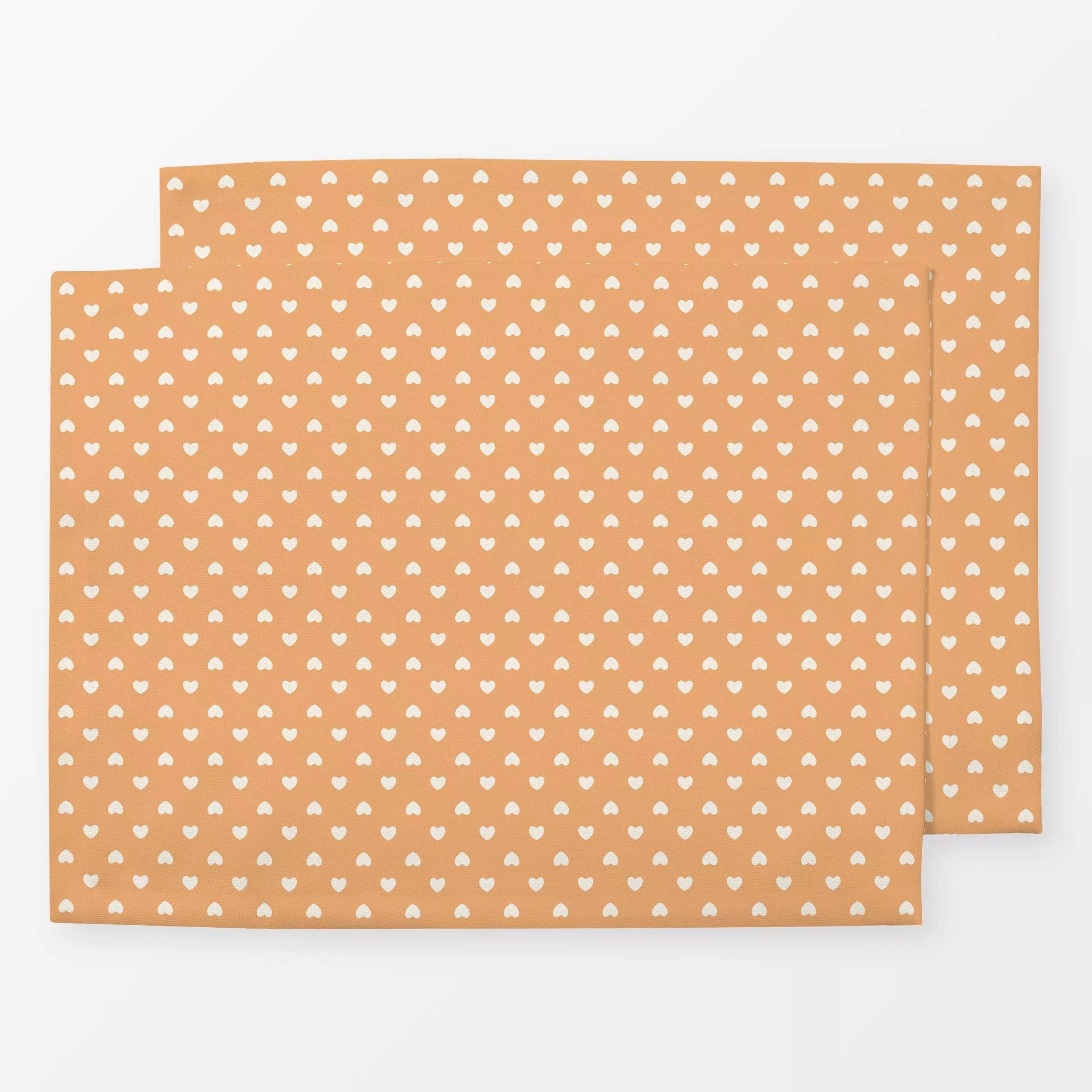 Tischset Herzen Muster gelb beige - Kinderzimmer & Motive für Kinder, Symbole & Muster, Anlässe, Ostern - von „Kathrin Woo";...