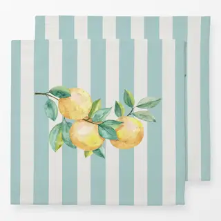 Servietten Orangen icy morn Streifen