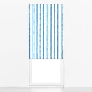 Raffrollo Streifen hellblau