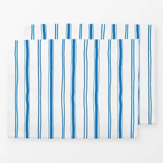 Tischset Streifen hellblau