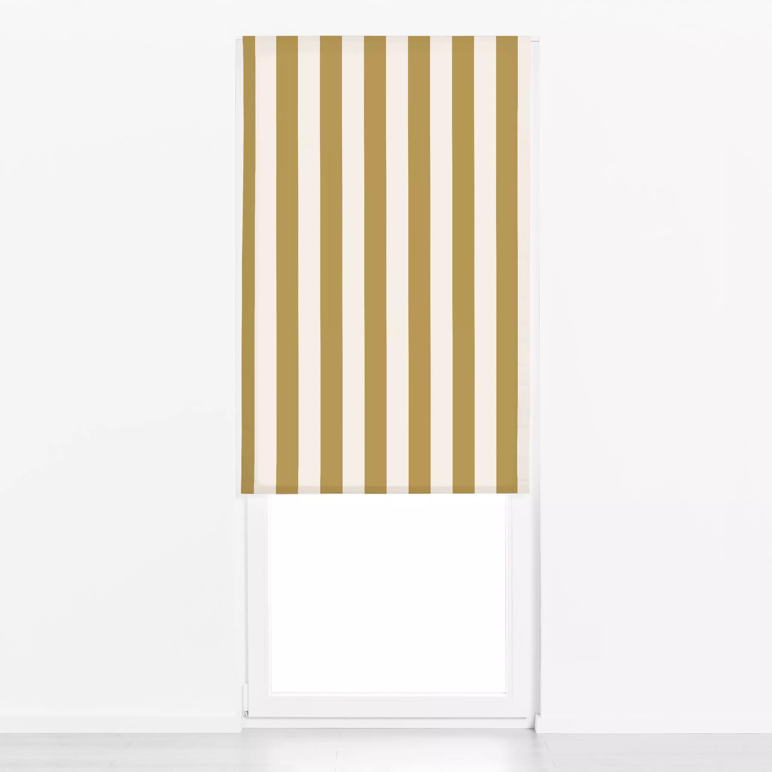 Raffrollo Classic Gelb Streifen - Symbole & Muster - von „Sara Maria"; Streifen, Strand, modern, Sommer, Scandinavian, Nordi...