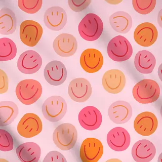 Meterware Smile Allover rosa