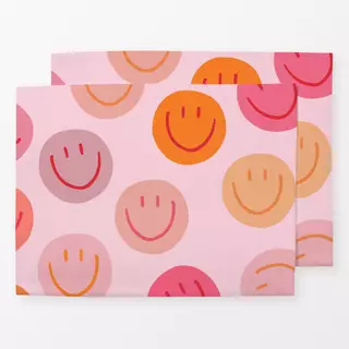 Tischset Smile Allover rosa