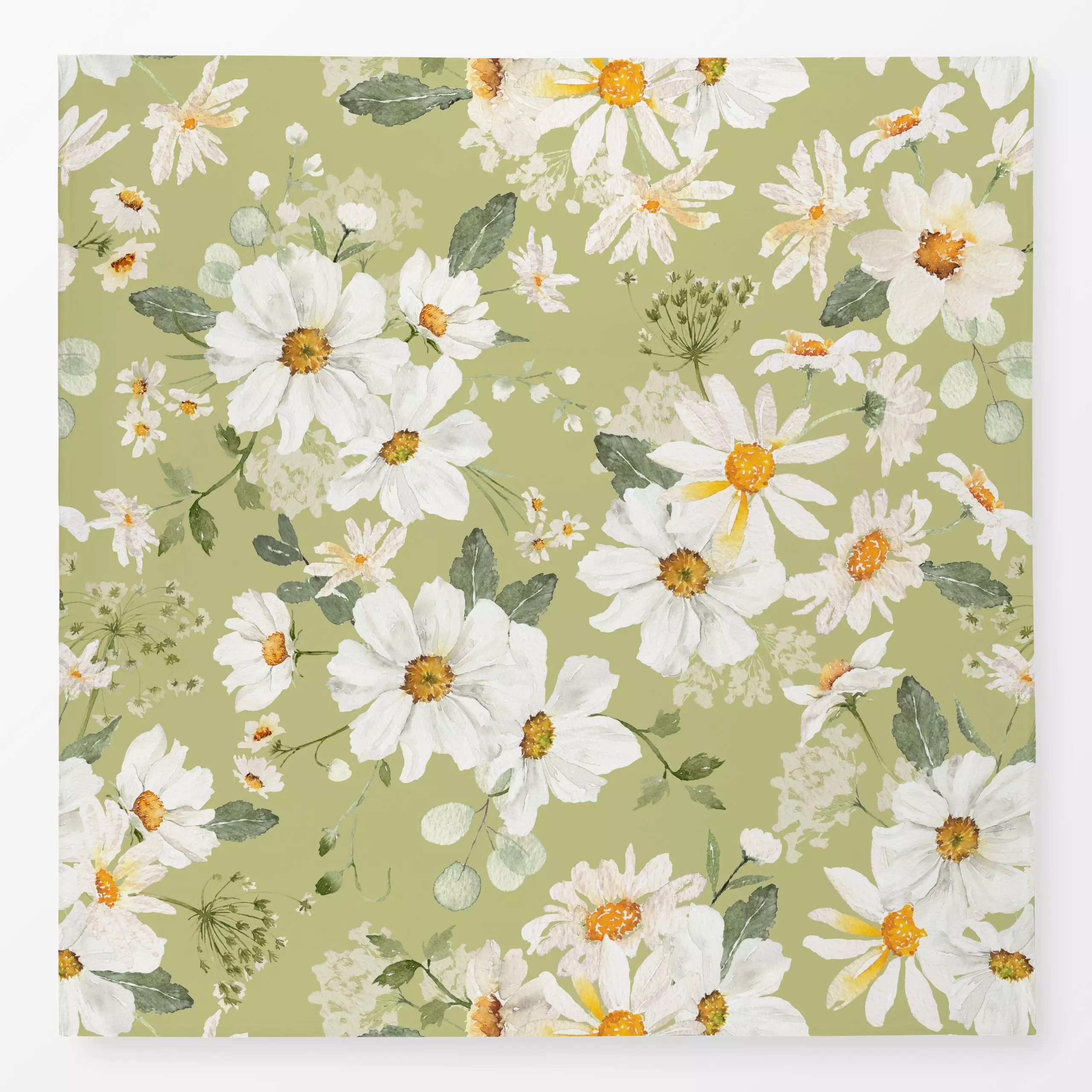 Tischdecke Grüne Margeriten Wiese 1, Blumen, Sommer, von Uta Naumann