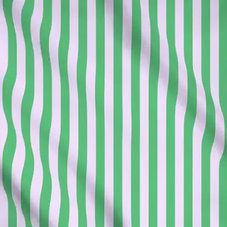 Meterware Streifen Lila & Grün
