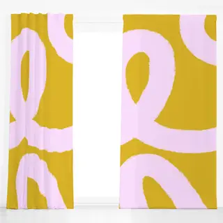 Dekovorhang Organische Linien