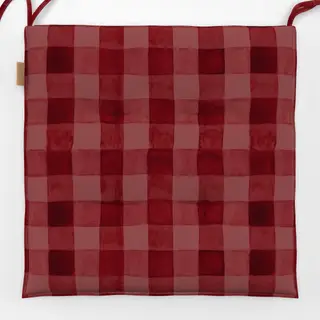 Sitzkissen Winter Weihnacht Rot Kariert