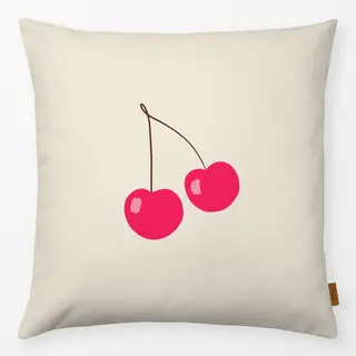 Kissen 2 Kirsche creme