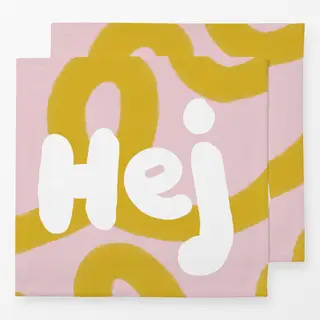 Servietten Hej
