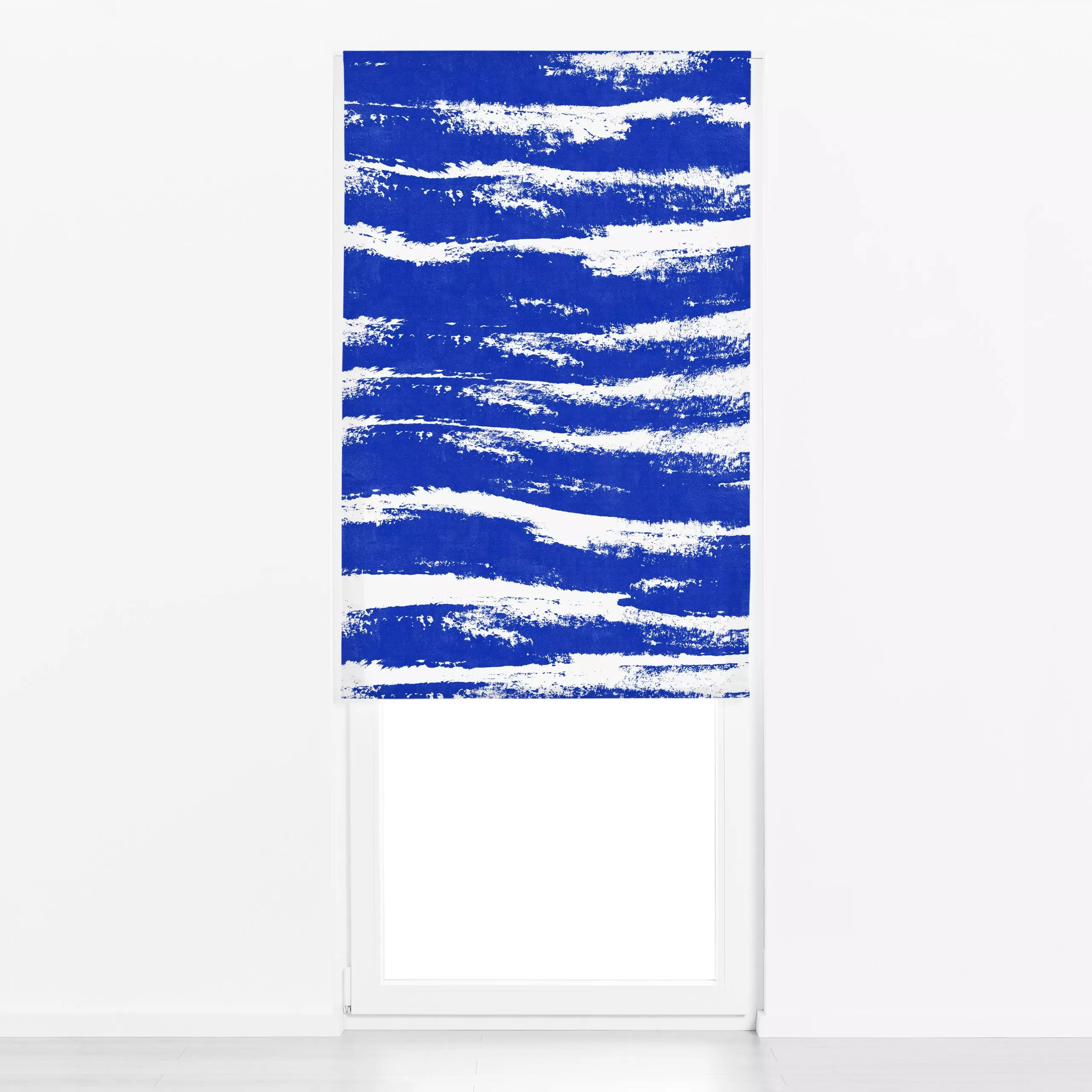 Raffrollo stormy sea ultramarine - Natur & Landschaft, Symbole & Muster - von „LEEMO"; Muster, Natur, Textur, Struktur, Illu...