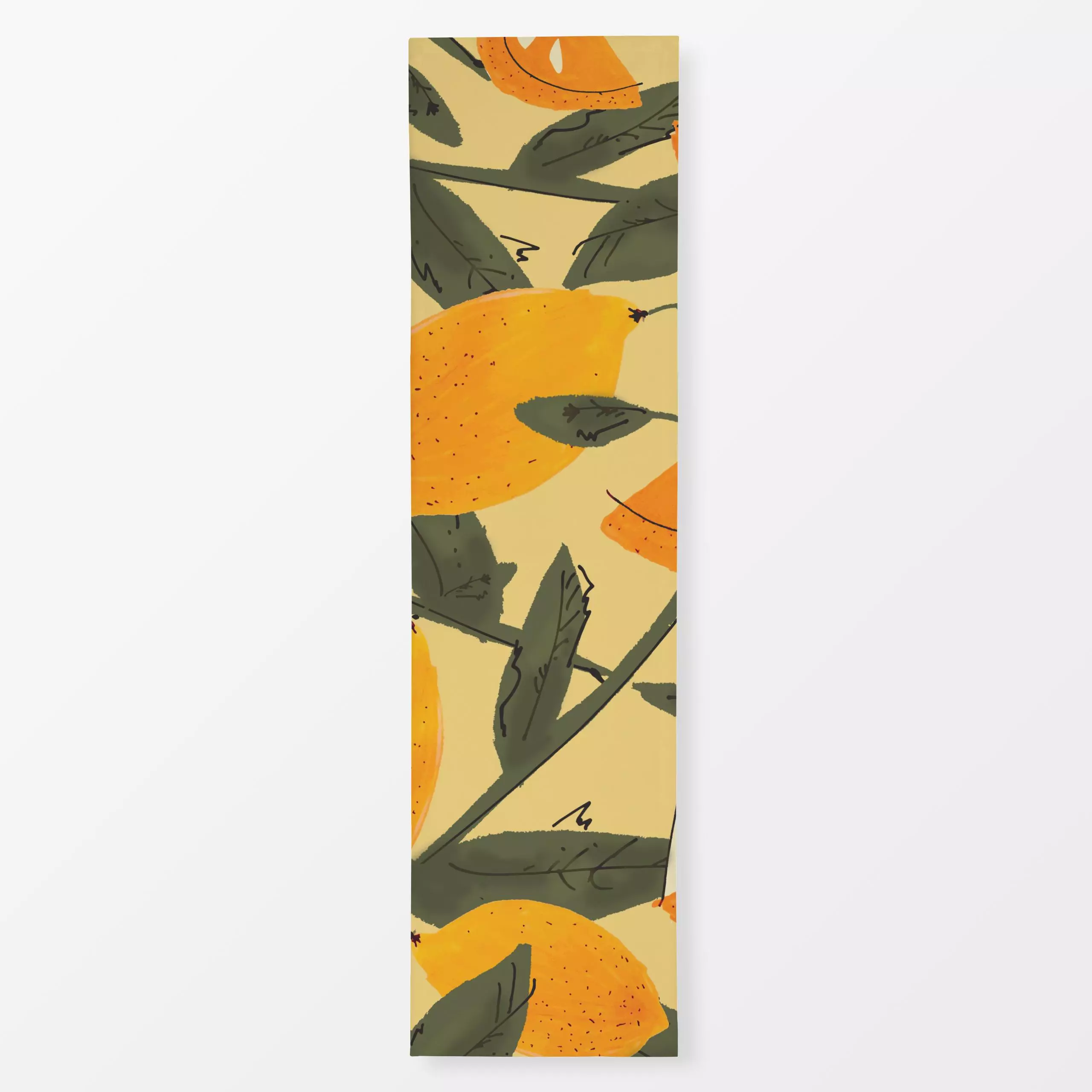 Tischläufer Orange zoom - Sommer - von „Carla Schwolow"; Blätter, Orange, Sommer, Baum, orangen, orangenparty, Sommerstimmung