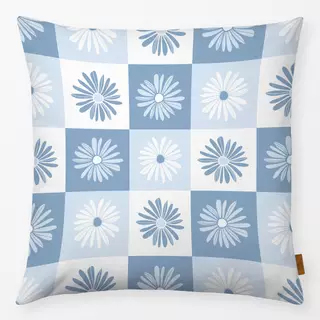 Kissen FRÜHLING Blumen Karo 1