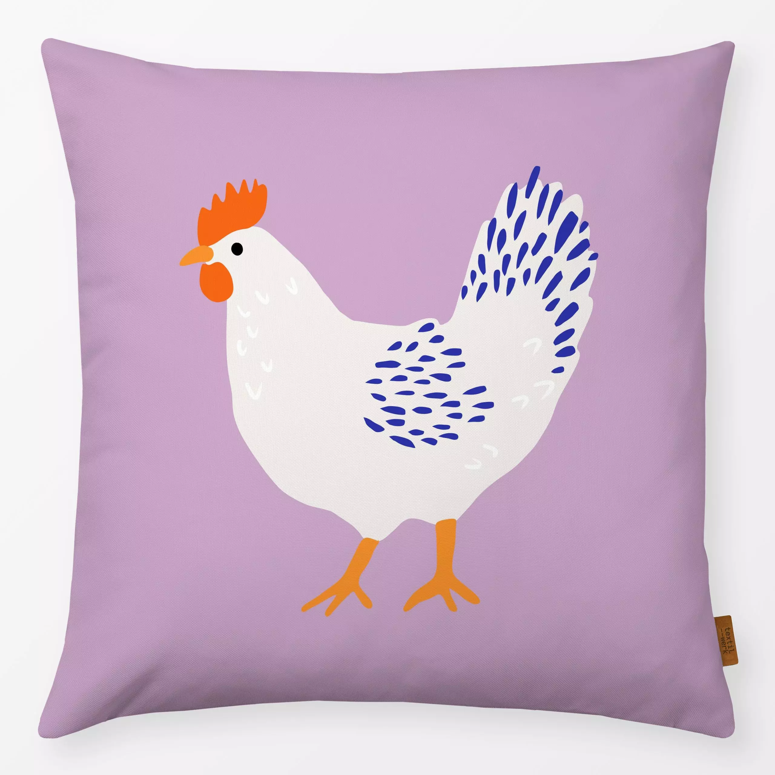 Kissen Huhn flieder - Frühling, Tiere, Anlässe, Ostern - von „Studio Kesse"