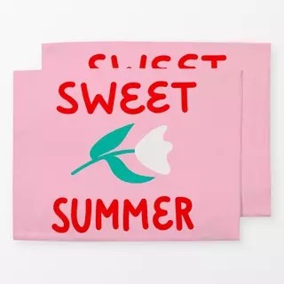 Tischset Sweet Summer Pink Red