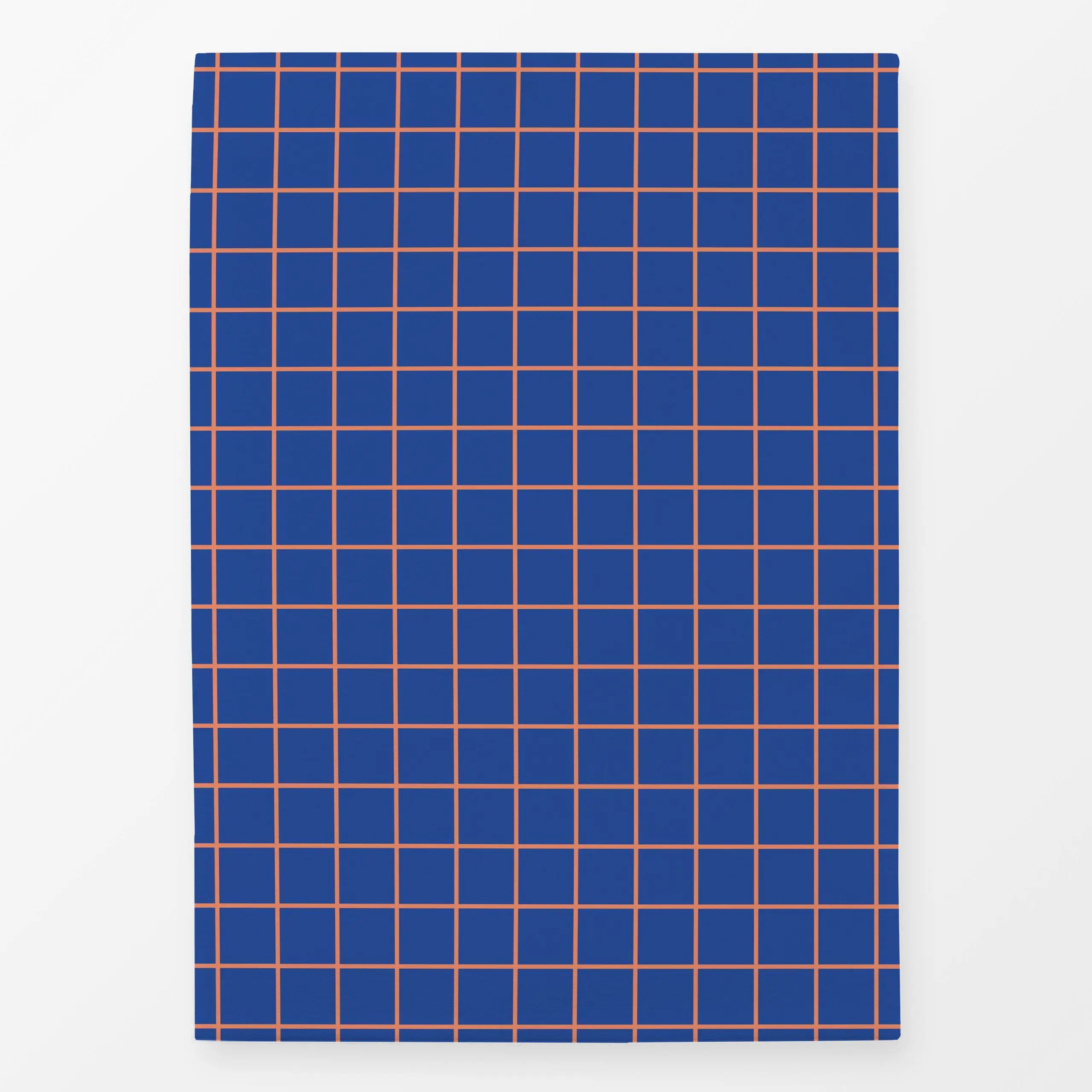 Geschirrtücher Grid Orange Blau - Weihnachten, Winter, Symbole & Muster - von „Studio ROSAGRAU"; Illustration, kleingemustert