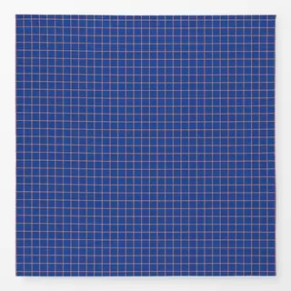 Tischdecke Grid Orange Blau