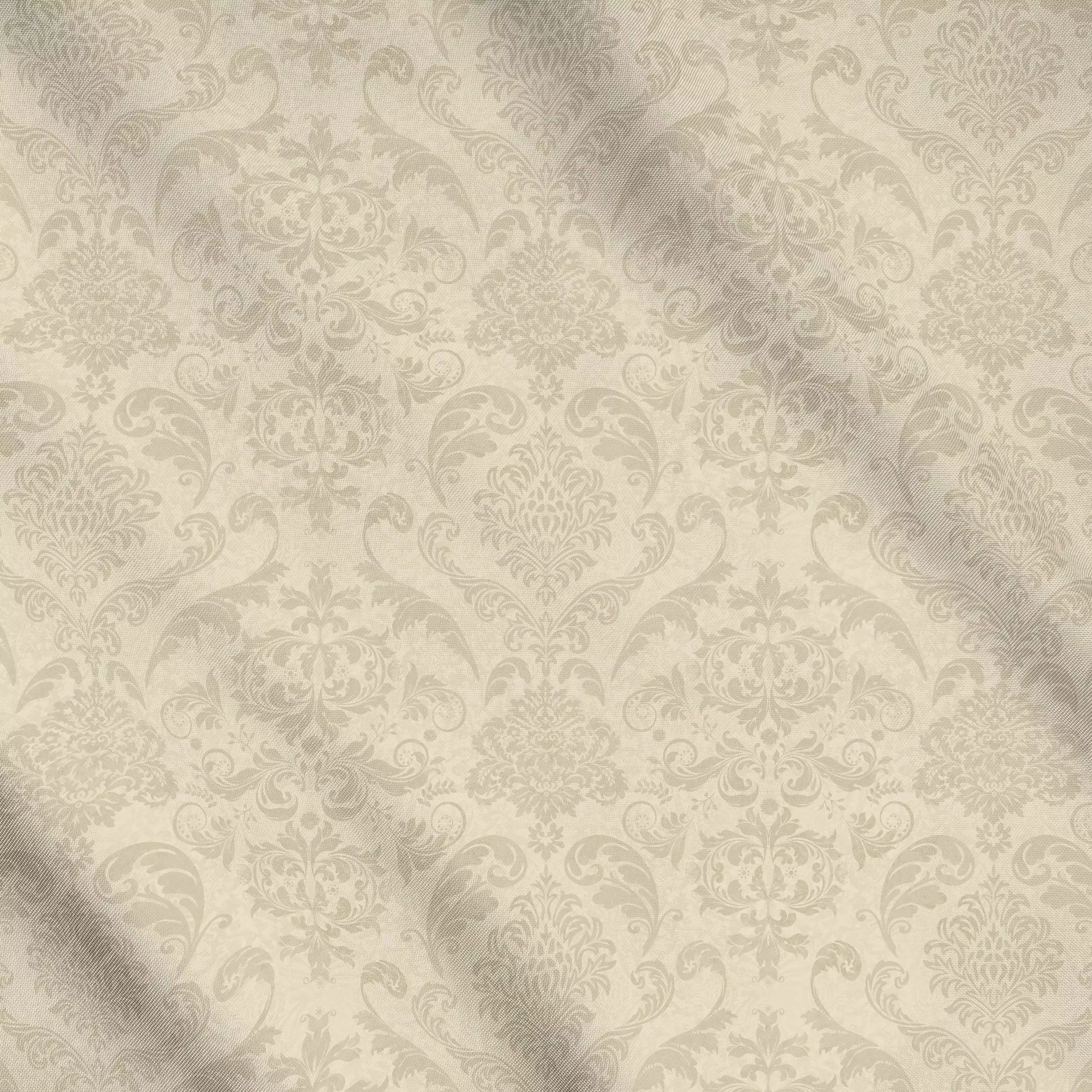 Meterware Vintage Damask beige, gemustert, von Andrea Haase