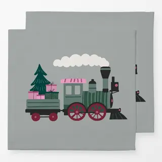 Servietten Lokomotive grün