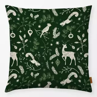 Kissen Winter Woodland | grün