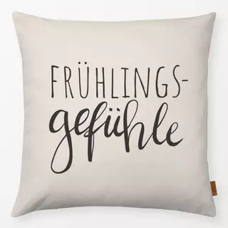 Kissen Frühlingsgefühle beige