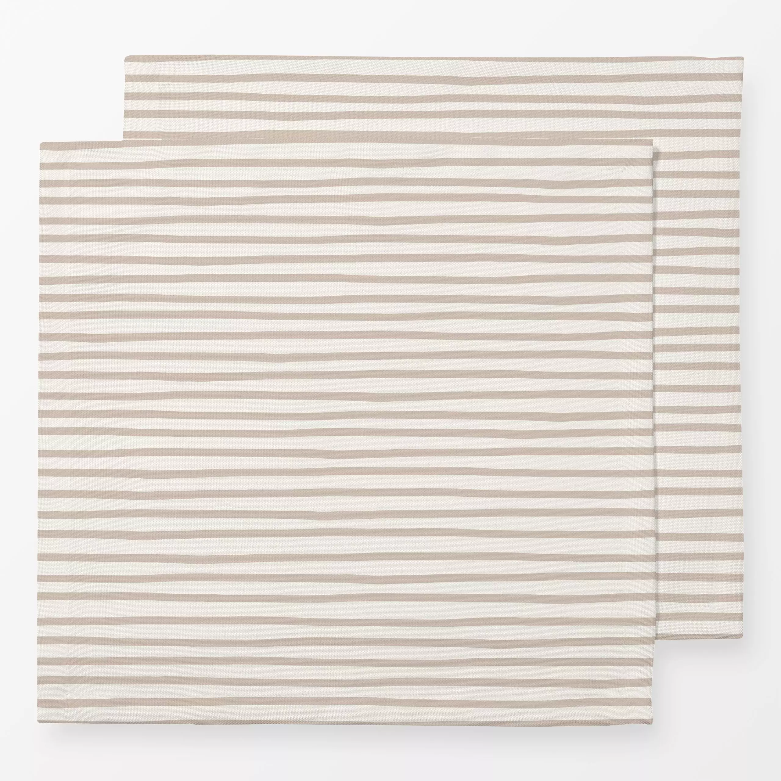 Servietten Schmale Linien Streifen beige - Symbole & Muster - von „Studio Kesse"; Linien, Streifen, gestreift, Gartendeko, S...